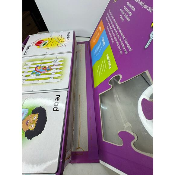 2012 Ready Set Go Educational Puzzle Cards Look Link Learn Action Rhyming Match - Picture 5 of 5